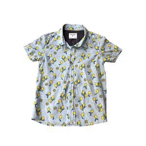 Sovereign Code Boys Lemon Print Button Down Shirt (size 6)